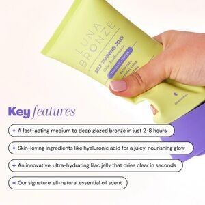 Lilac Self-Tanning Jelly — Hydrating Medium-to-Deep Tan
